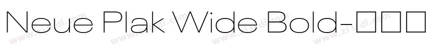 Neue Plak Wide Bold字体转换 Neue Plak Wide Bold字体转换